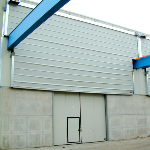 Puerta apilable - IP CRP - SACIL HLB - para puente grúa / industrial / automática