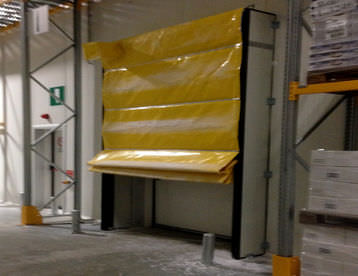Puerta apilable - IP ICE - SACIL HLB - para cámara frigorífica / industrial / automática