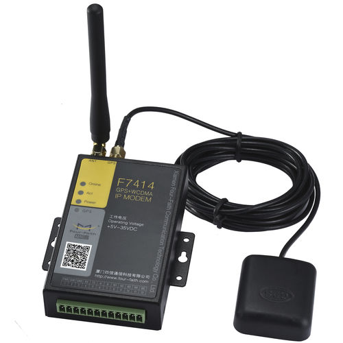 Módem celular - F7414 - Xiamen Four-Faith Communication Technology Co.,Ltd - 3G / HSUPA / GPS