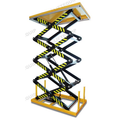 Mesa elevadora de tijera cuádruple - HF series - i-lift Equipment Ltd. - hidráulica / estacionaria
