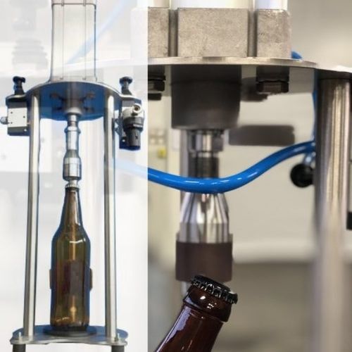 Encapsuladora a presión - Mastef - Rizzolio s.r.l - semiautomática / para botellas de vidrio