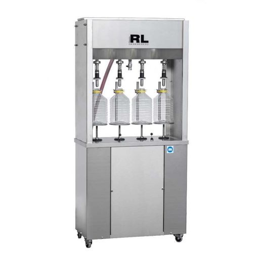 Llenadora semiautomática - RLPT-2 - Rizzolio s.r.l - para botellas PET / de bidones / de agua