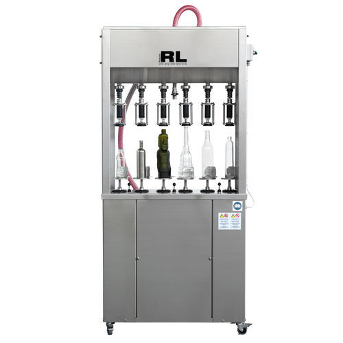 Máquina de llenado semiautomática - RLVT-6 - Rizzolio s.r.l - para botellas de vidrio / multicontenedor / de gravedad