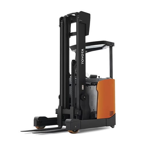 Carretilla retráctil con cabina basculante - RRE H series - Toyota Industrial Equipment - eléctrica / con operador sentado de lado / para cámara de frío