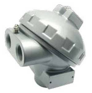 Cabeza de conexión de doble entrada - H-YCE series - Temperature Technology Ltd - de aluminio / para sensor de temperatura
