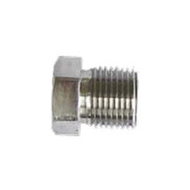Tapón con mandrilado atravesante - FS series - Temperature Technology Ltd - hexagonal / roscado / de acero inoxidable