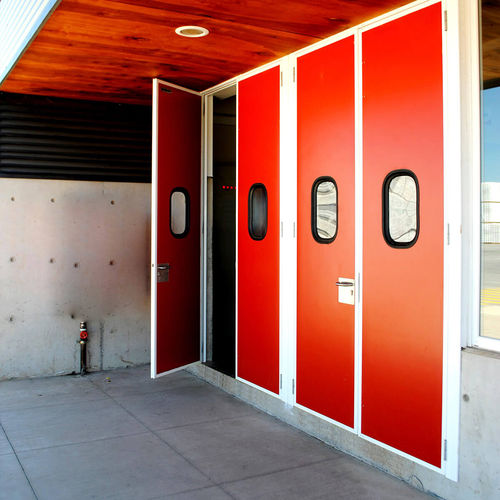 Puerta con bisagra - Infraca - de acero inoxidable / de acero / de PVC
