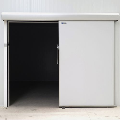 Puerta para cámara frigorífica - 002 - Infraca - corredera / de metal / de PVC