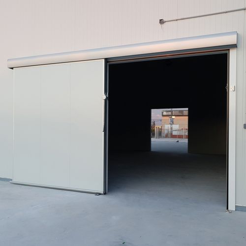 Puerta corredera - IF - Infraca - de metal / industrial / para cámara frigorífica