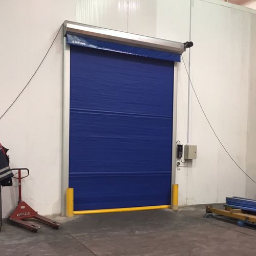 Puerta enrollable - Infraca - de aluminio anodizado / para interior / industrial