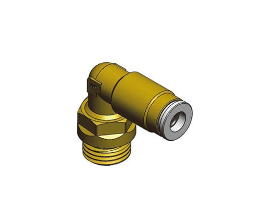 Racor hidráulico - FD-OL - Ningbo Parmicro Fluid Technology CO.,LTD - roscado / push-in / codo de 90º
