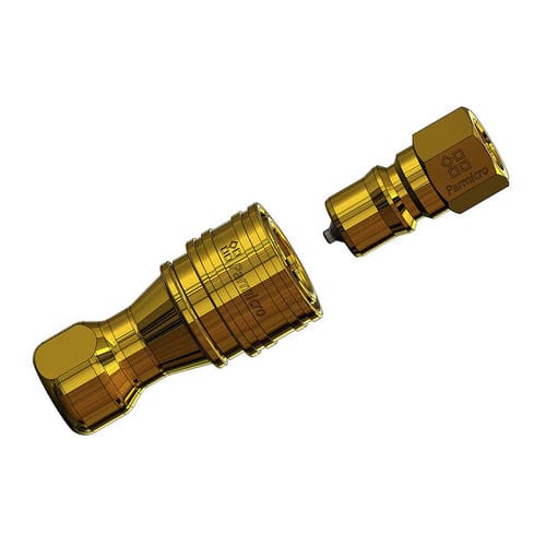 Racor rápido - KZD  - Ningbo Parmicro Fluid Technology CO.,LTD - hidráulico / roscado / de latón