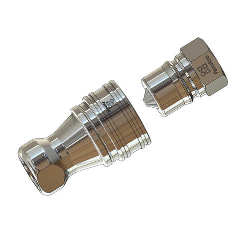 Racor rápido - KZF  - Ningbo Parmicro Fluid Technology CO.,LTD - hidráulico / roscado / de acero inoxidable