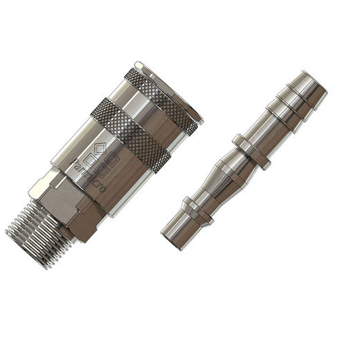 Racor rápido - 19  - Ningbo Parmicro Fluid Technology CO.,LTD - neumático / roscado / de latón cromado