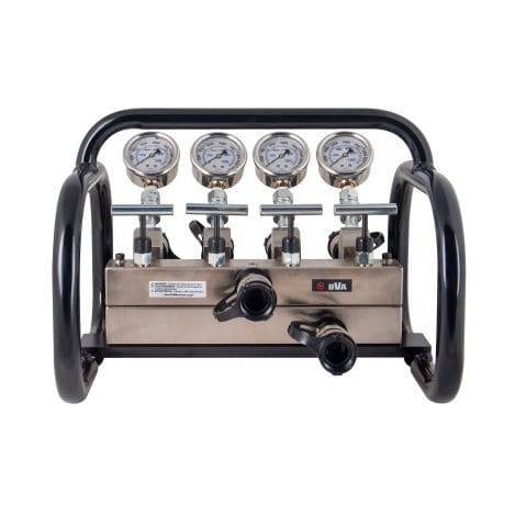 Manifold de 4 vías - BVA Hydraulics - de acero