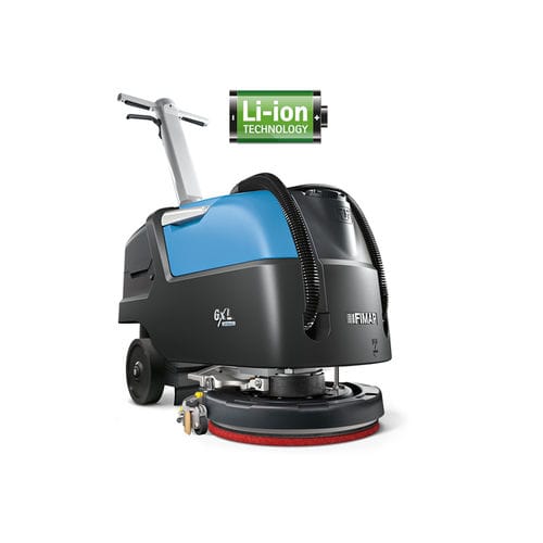 Fregadora con operador a pie - GxL series - Fimap - DC / alimentada por batería / alimentación eléctrica
