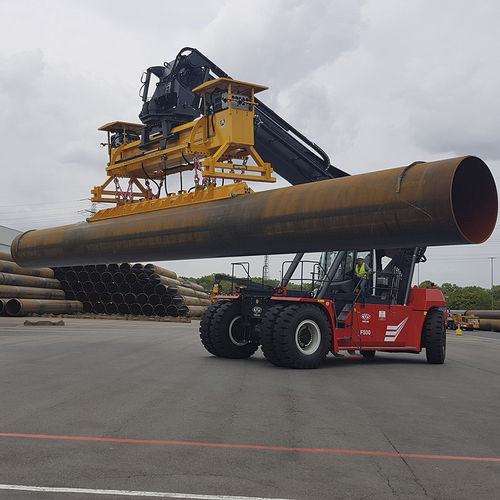 Elevador de ventosas para cargas pesadas - Aerolift Industrials B.V. - para canalizaciones / horizontal / seguro
