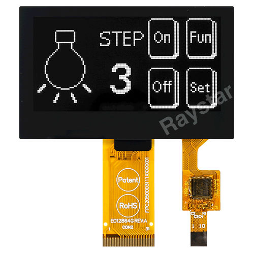 Módulo de visualización con pantalla táctil capacitiva - REX012864G-CTP - Raystar Optronics, Inc. - OLEDs / de color / gráfico