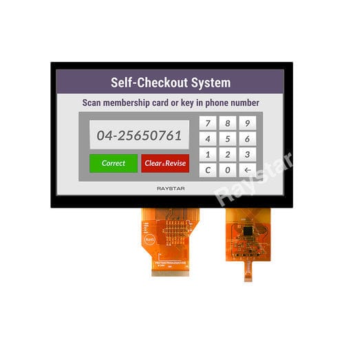 Módulo de visualización LED - RFF700A2-AIH-DNL - Raystar Optronics, Inc. - TFT LCD / con pantalla táctil capacitiva / de color