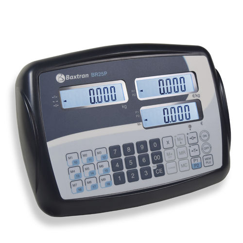 Indicador de pesaje visualizador LCD - BR25P - GIROPES - IP54 / para balanza de plataforma