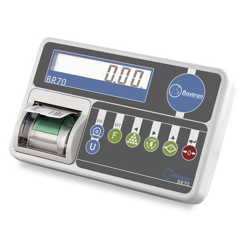 Indicador de pesaje visualizador LCD - BR70 - GIROPES - benchtop / IP54 / con impresora integrada