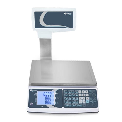 Balanza comercial - XTI - GIROPES - con pantalla LCD / de acero inoxidable / para la industria agroalimentaria
