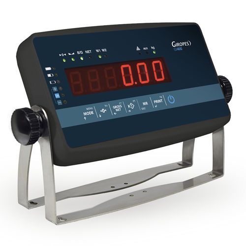 Indicador de pesaje con visualizador led - GI400 ABS - GIROPES - de pared / benchtop / IP65