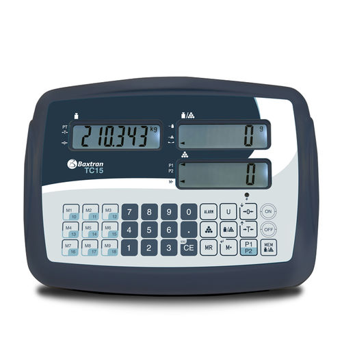 Indicador de pesaje visualizador LCD - TC15 - GIROPES - benchtop / con batería