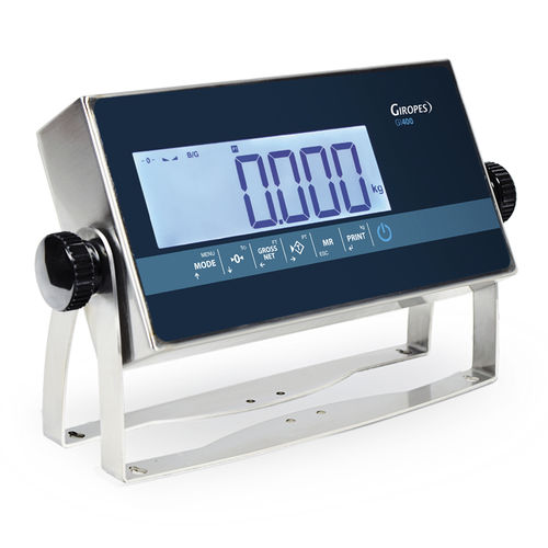 Indicador de pesaje visualizador LCD - GI400 LCD - GIROPES - IP65 / IP54 / IP68