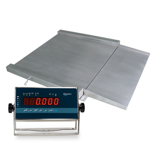 Balanza de plataforma - RGI - GIROPES - con pantalla LED / de acero inoxidable / IP65