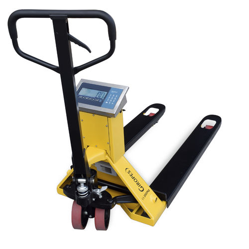 Transpaleta manual - TP410 WIDE - GIROPES - multifunción / de pesaje / para almacén