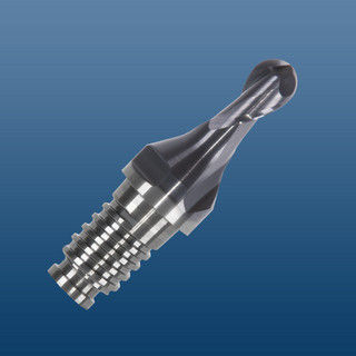 Fresa frontal hemisférica - DL10 series - HAIMER GmbH - carburo sólido / de desbaste / de acabado