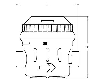 Caudalímetro de pistón rotativo - ALTAIR V4 - DIEHL Metering - para agua / en línea / compacto