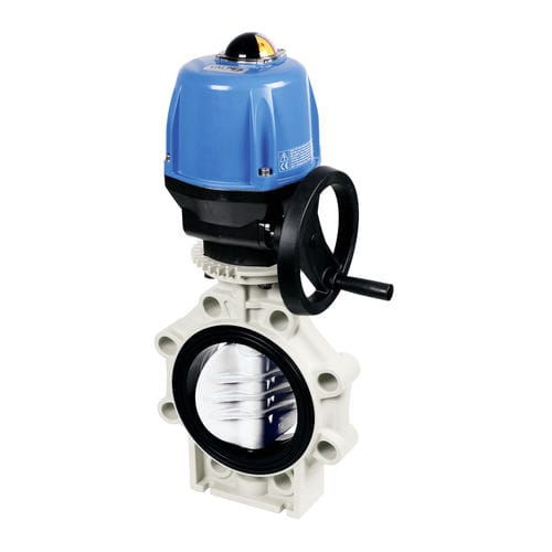 Válvula de mariposa - K4  - Praher Plastics Austria GmbH - con actuador eléctrico / IP65 / IP67