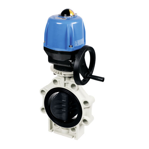 Válvula de mariposa - K4 - Praher Plastics Austria GmbH - con actuador eléctrico / con brida / IP65