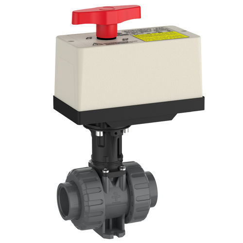 Válvula de bola - M1 - Praher Plastics Austria GmbH - con actuador eléctrico / con brida / roscada