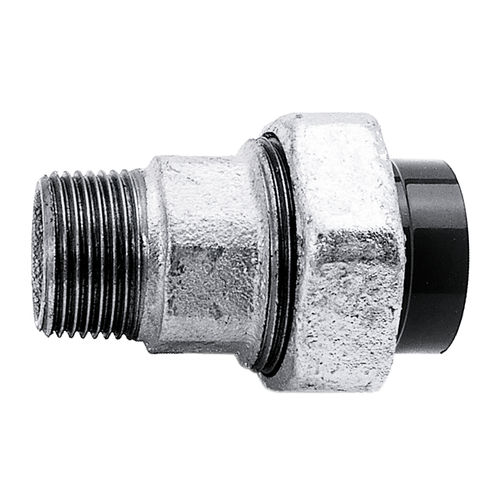 Adaptador hidráulico macho - IBG® - Praher Plastics Austria GmbH - en PVC-U / de acero zincado / recto