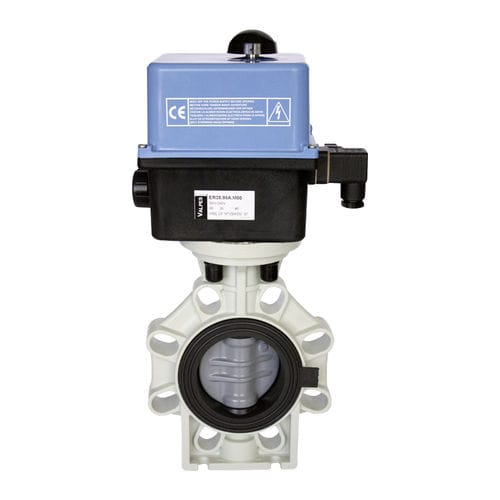 Válvula de mariposa - K4  - Praher Plastics Austria GmbH - con actuador eléctrico / para agua potable / tipo lug