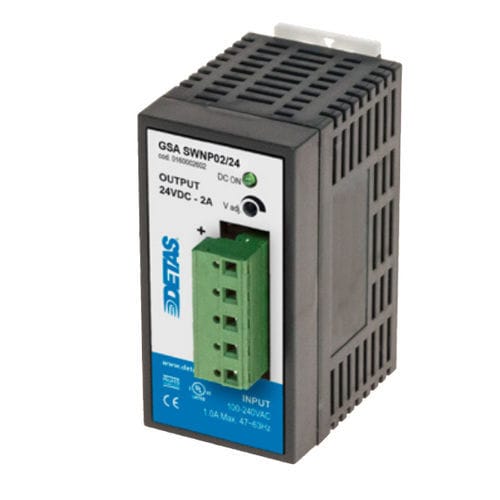 Alimentación eléctrica en riel DIN - GSA SWNP02 - DETAS - AC/DC / CE