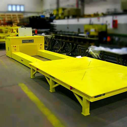 Transpaleta eléctrica - MORELLO GIOVANNI S.r.l. - con guiado automático / para altas cargas