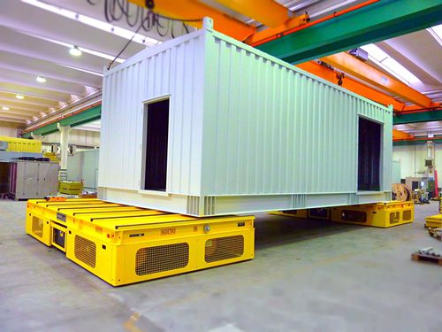 Transportador autopropulsado eléctrico - MORELLO GIOVANNI S.r.l. - de 2 ejes / para grandes cargas / modular