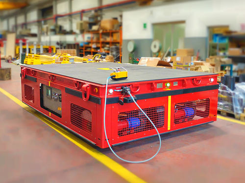 Transportador autopropulsado alimentado por batería - OMNI DR - ATEX/IECEx - MORELLO GIOVANNI S.r.l. - de 2 ejes / para grandes cargas / modular
