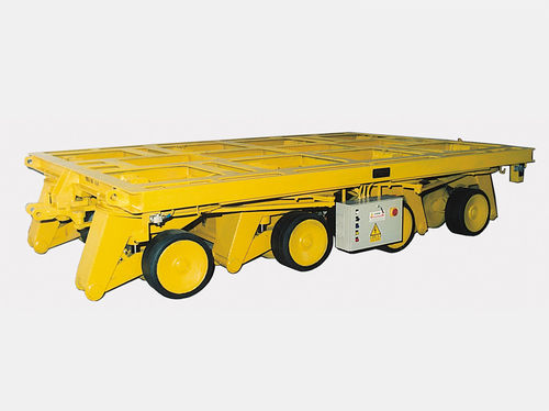 Remolque plataforma - 4.36 x 3 x 9 m | VCP4 E 60/4 - MORELLO GIOVANNI S.r.l. - para equipamiento industrial / de 4 ejes / de acoplamiento