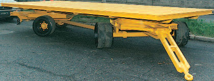 Remolque plataforma - 4 x 2 m | VC 10/2 - MORELLO GIOVANNI S.r.l. - para equipamiento industrial / de 2 ejes / de acoplamiento