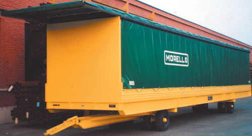 Remolque furgoneta - 14 x 2.5 m | VCP1 30/2 - MORELLO GIOVANNI S.r.l. - para equipamiento industrial / de 2 ejes / de acoplamiento