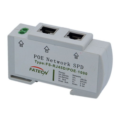 Protector de sobretensión de tipo 1 - FS-RJ45D/POE-1000 - FATECH ELECTRONIC (FOSHAN) CO., LTD - RJ45 / de alimentación Ethernet / en riel DIN