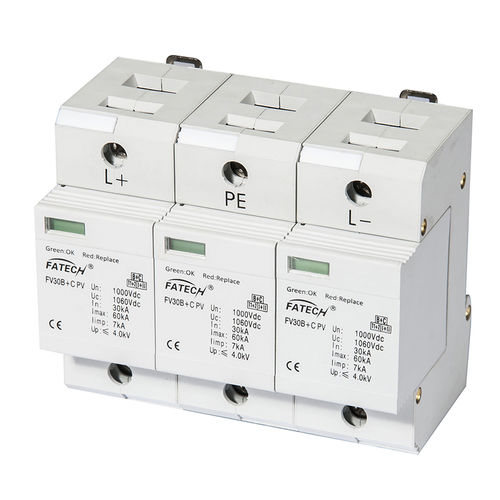 Protector de sobretensión de tipo 1 - FV30B+C/3-1500 PV S - FATECH ELECTRONIC (FOSHAN) CO., LTD - de tipo 2 / con teleseñalización / para instalación fotovoltaica