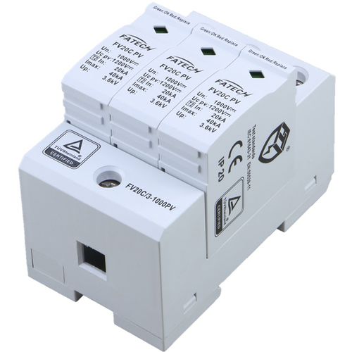 Protector de sobretensión de tipo 2 - FV20C/3-1000PV - FATECH ELECTRONIC (FOSHAN) CO., LTD - clase II / con teleseñalización / para instalación fotovoltaica
