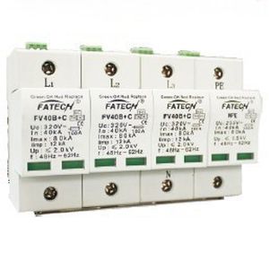 Protector de sobretensión de tipo 1 - FV40B+C/3+NPE-xxx S series - FATECH ELECTRONIC (FOSHAN) CO., LTD - con teleseñalización / para alimentación eléctrica / híbrido