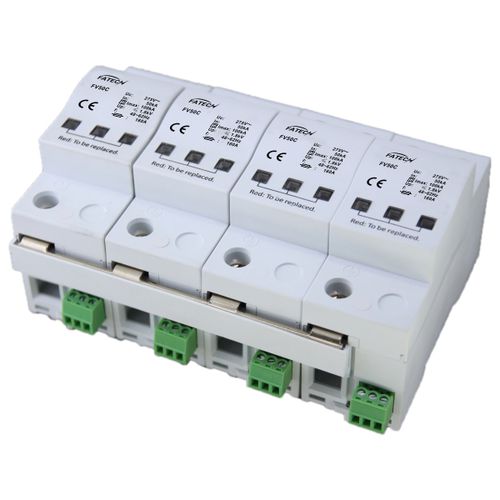Protector de sobretensión de tipo 2 - FV50C/4-xxx S series - FATECH ELECTRONIC (FOSHAN) CO., LTD - clase II / con teleseñalización / para alimentación eléctrica